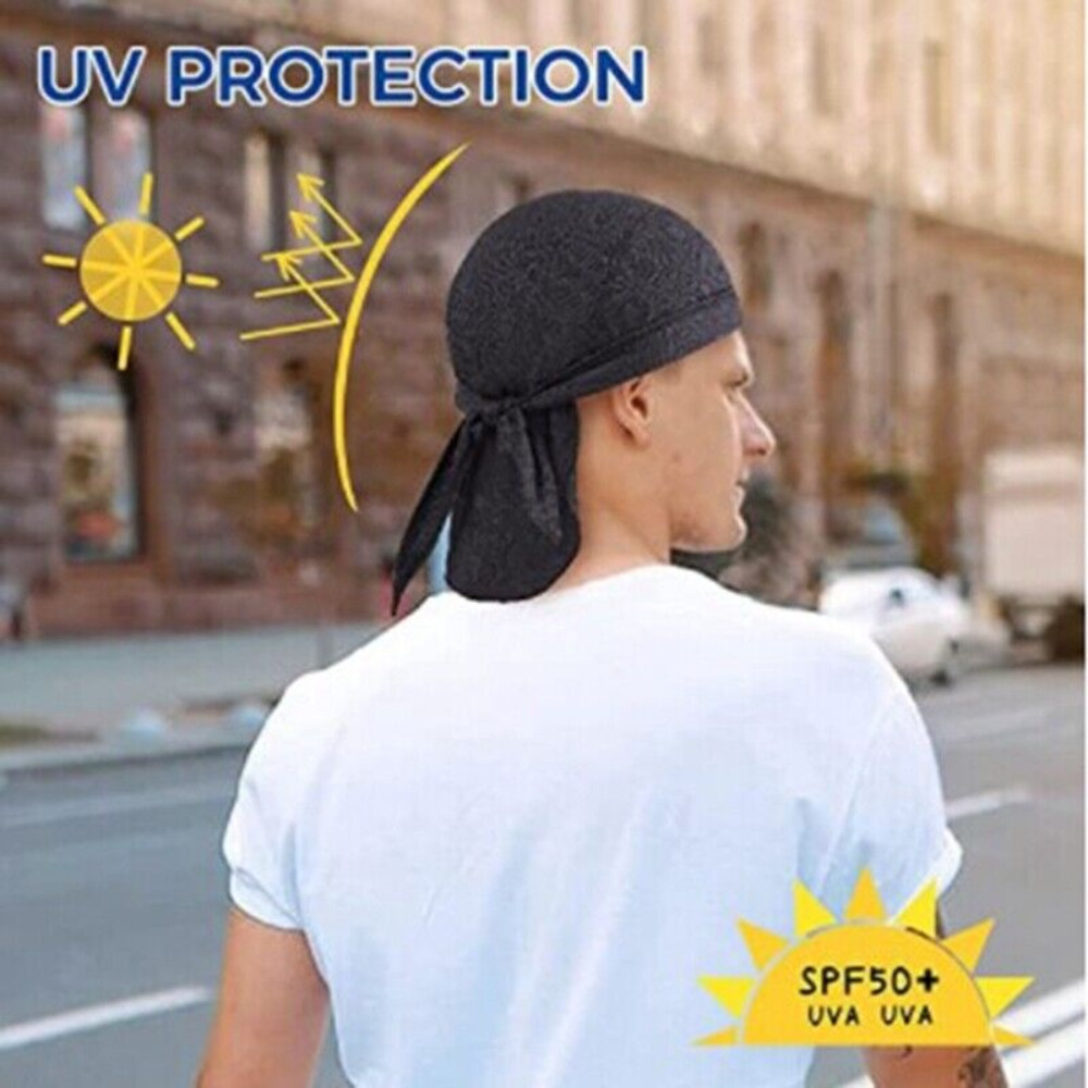 Sweat Wicking Dew Rags Skull Cap Helmet Liner Breathable Head Wrap Beanie Hat