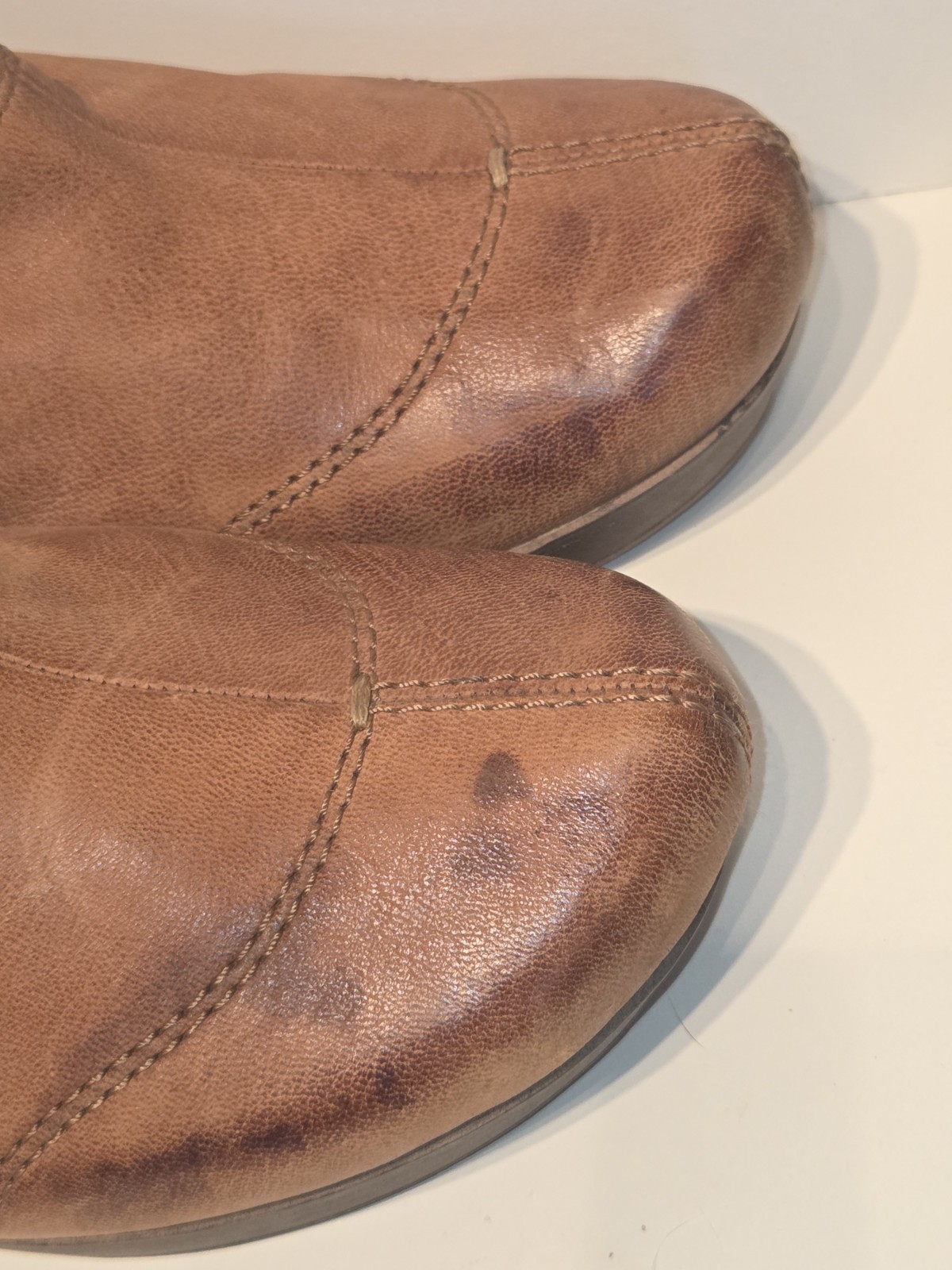 OTBT Washougal Wedge Clogs Womens Size 8M Brown Leather Slip On Comfort Shoes