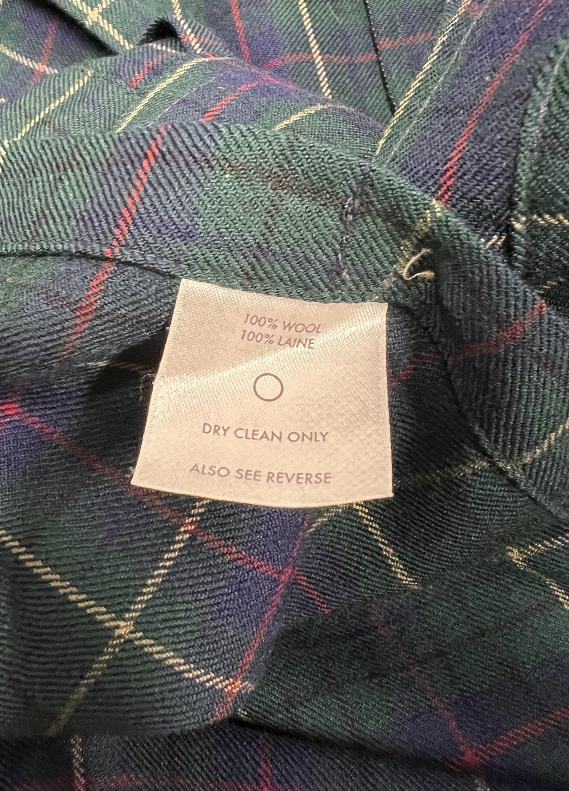 Sir Pendleton Wool Green Blue Tartan Long Sleeve Button Shirt – Extra Large XL