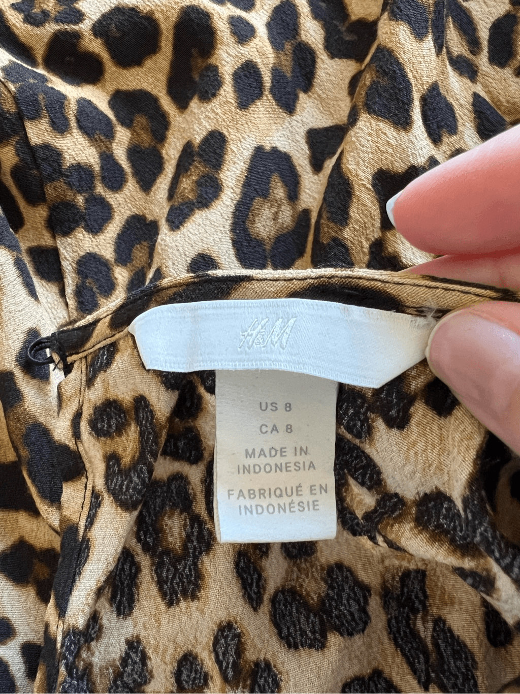 H&M Cheetah Print Blouse