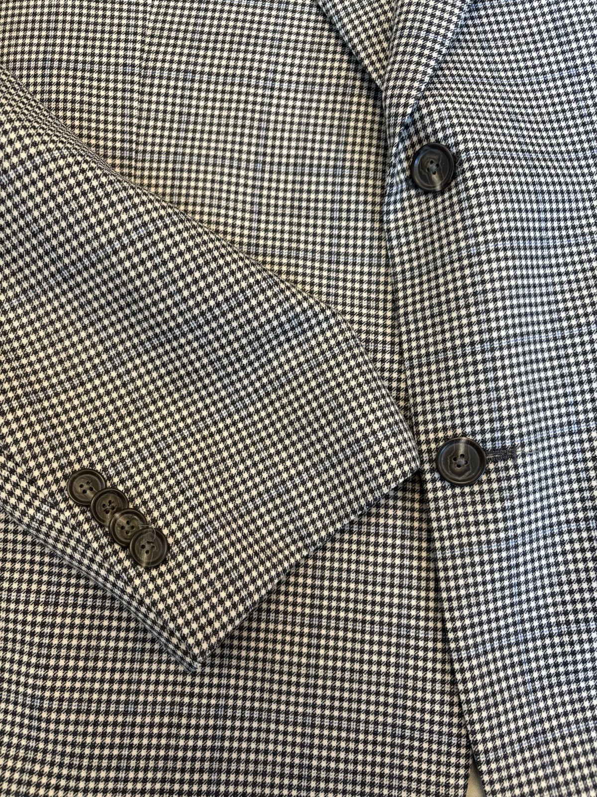Current John W Nordstrom hounds tooth check sky blue window pane sport coat 44 R