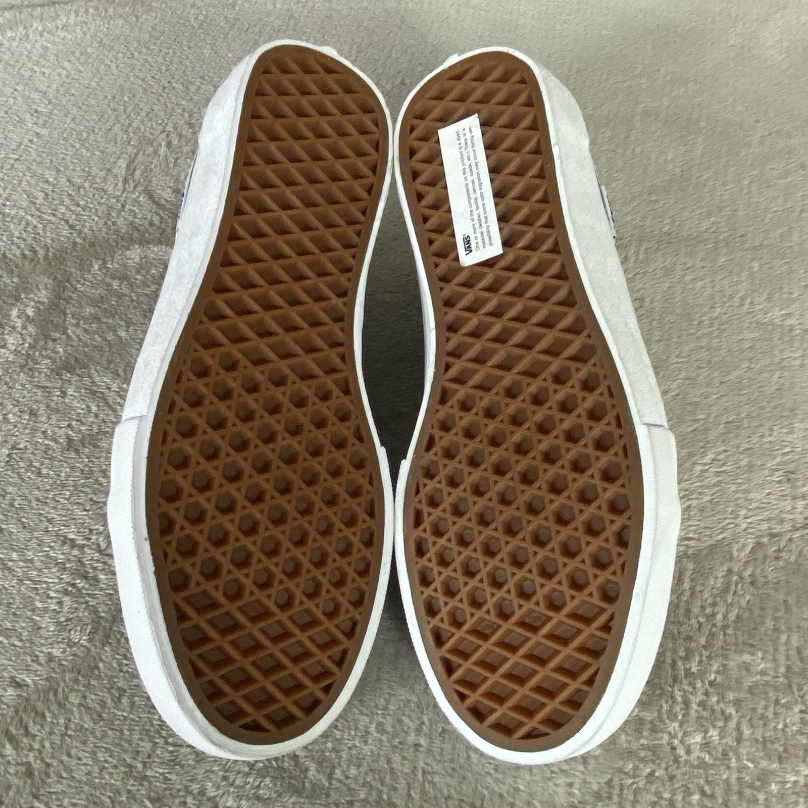 Vans Old Skool Pro Iridescent Shoes Men 8 Women 9.5 White Suede Sneakers NEW