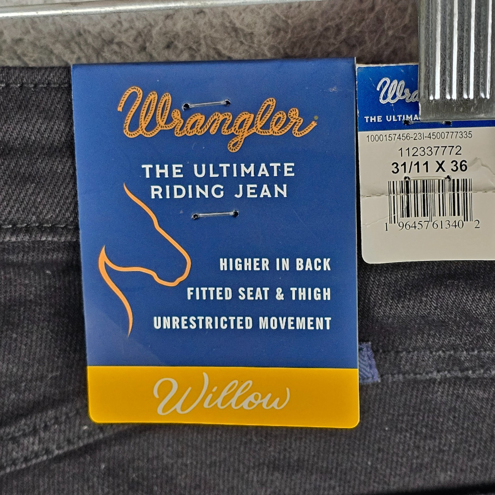 Wrangler Willow Ultimate Riding Jeans Womens 31/11×36 Denim Stretch Straight Leg
