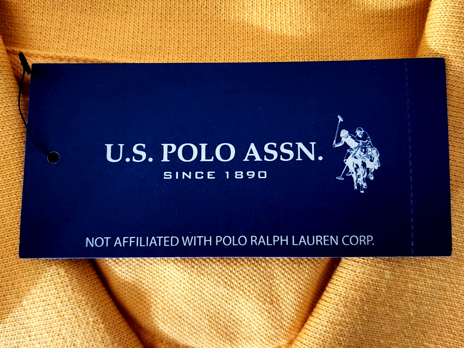 US Polo Assn Men’s Polo Shirt Color Orange Size L ( NEW WITH ORIGINAL TAGS )