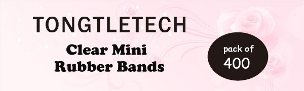Clear Elastic Hair Bands,400pcs Mini Hair Rubber Bands,Hair Ties,Soft Hair