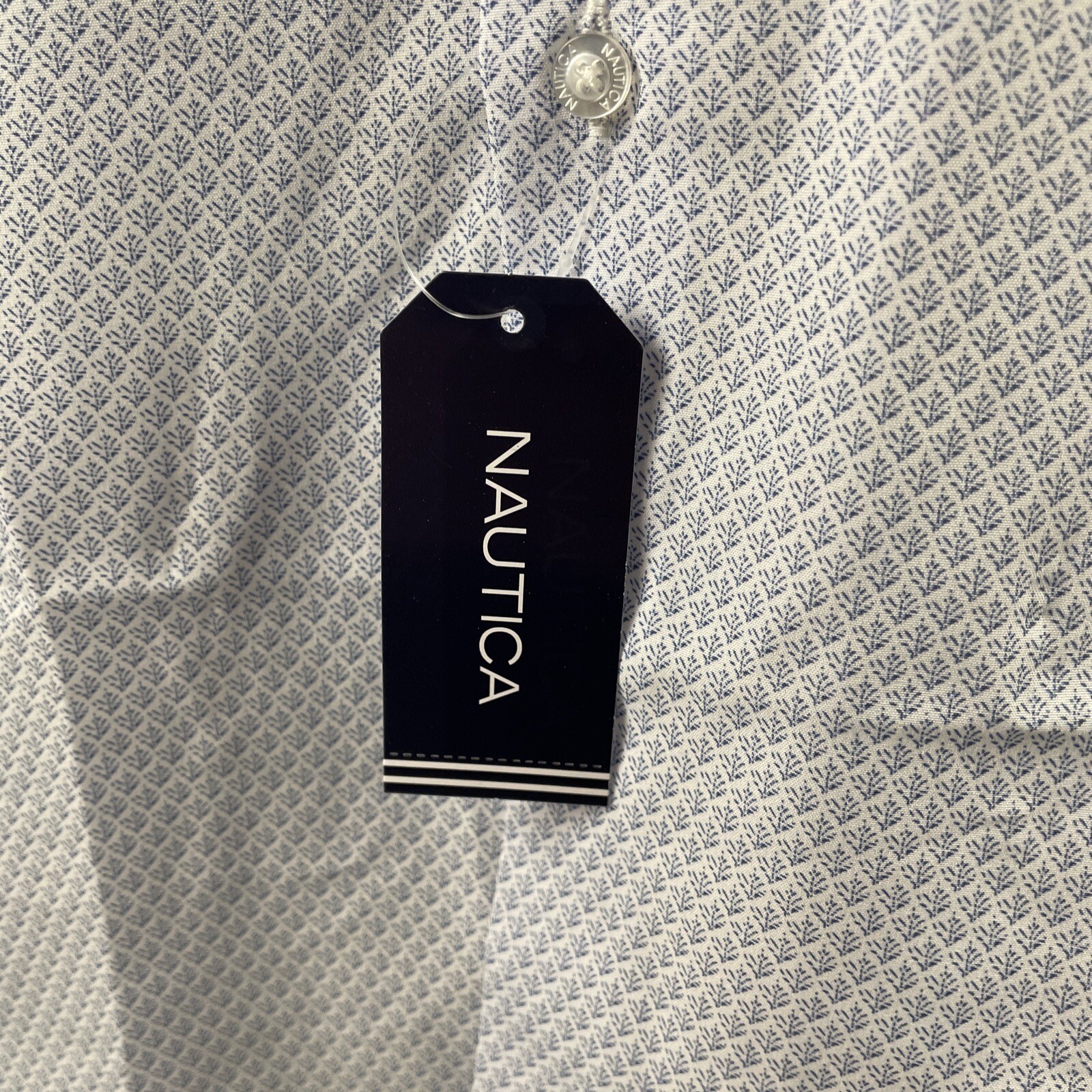 New Mens Nautica Performance Super Shirt SS Button Down Sz S 14-14 1/2 NWT