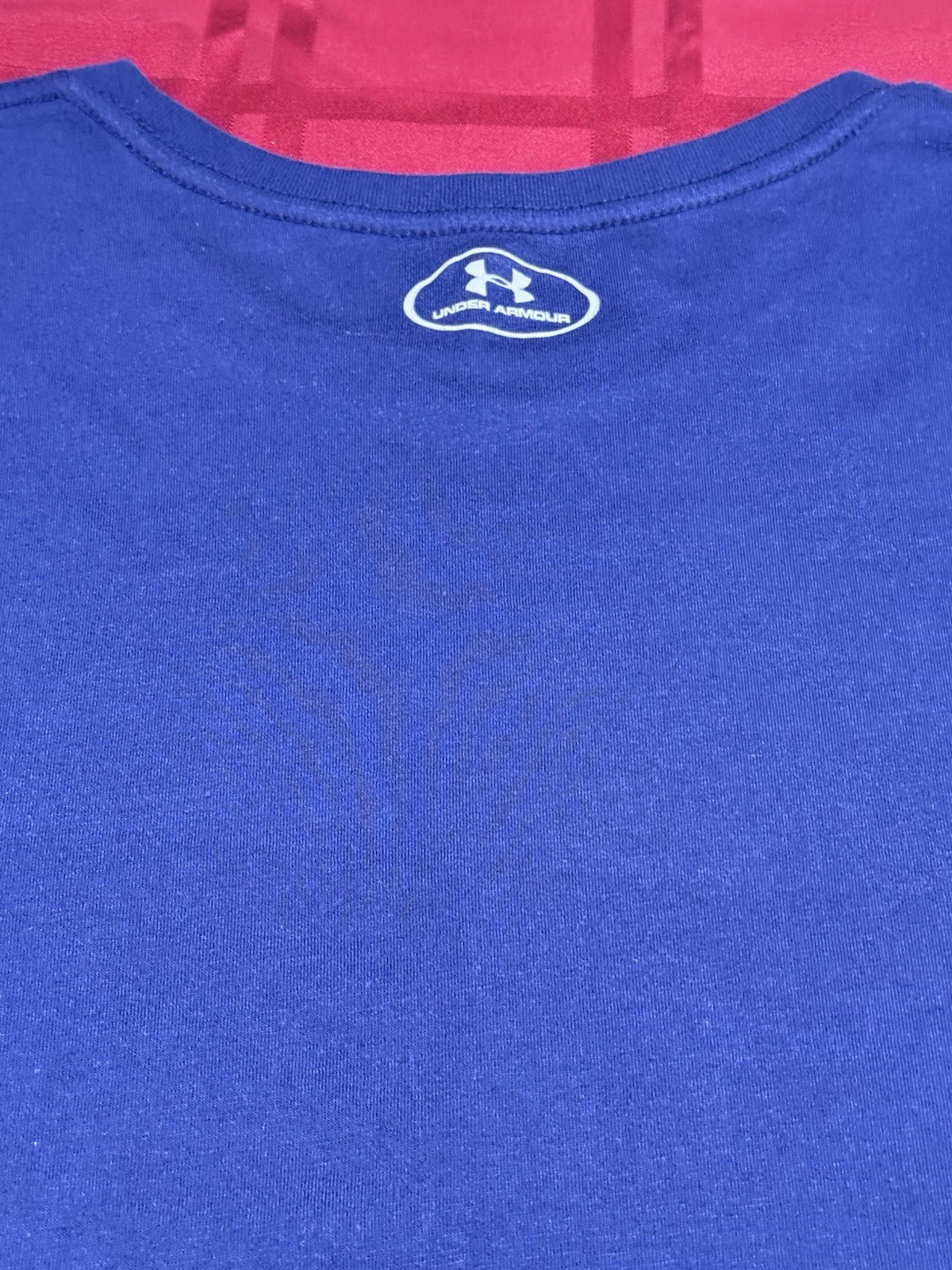 Under Armour HeatGear USA Baseball Graphic Logo Tee Men’s XL Blue Short Sleeve