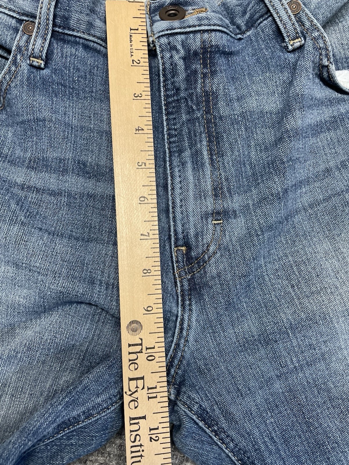 Ariat M4 Low Rise Boot Cut Jeans Mens 38×34(33.5) Blue Light Wash Relaxed Denim