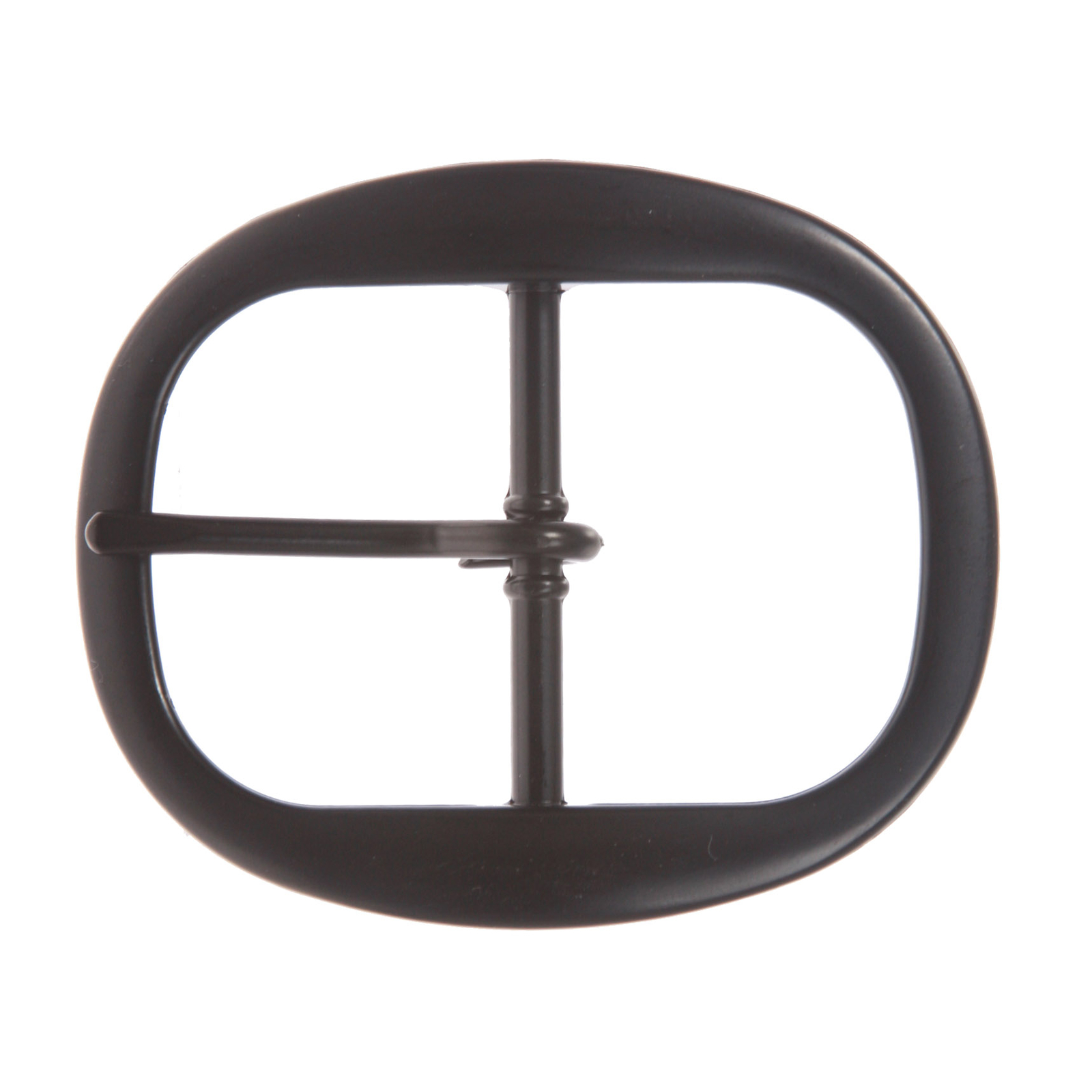 1 1/2 Inch Nickel Free Center Bar Single Prong Oval Belt Buckle