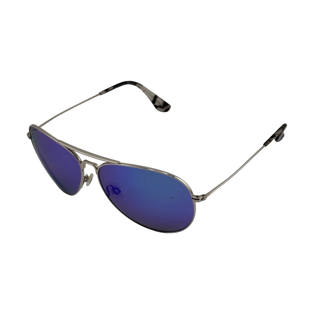 Maui Jim B264-17 Mavericks Silver Aviator Sunglasses 60mm 13mm 135mm – DEFECT