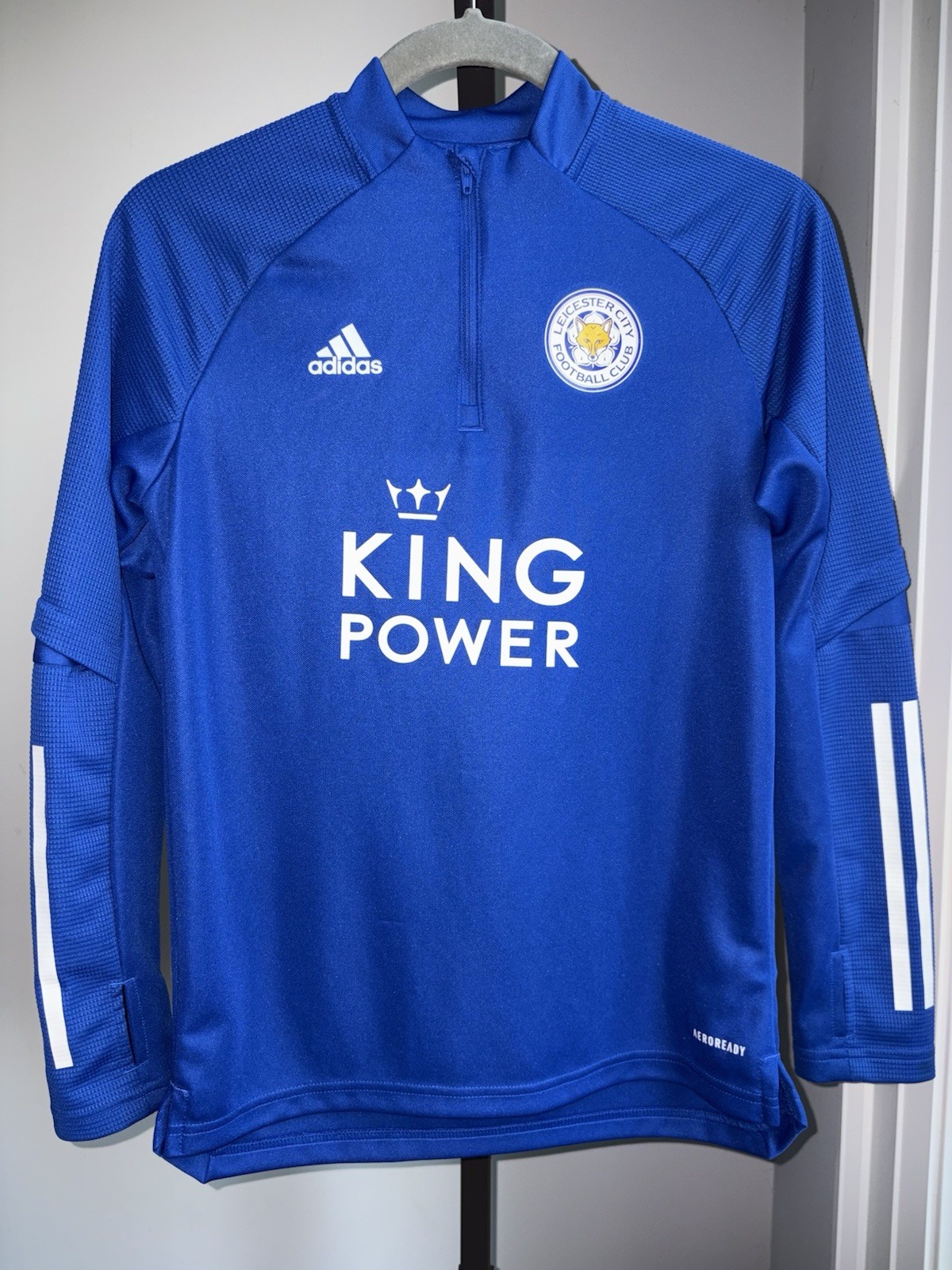 Adidas Leicester City FC AEROREADY Quarter Zip Training Top Youth 11-12Y Soccer
