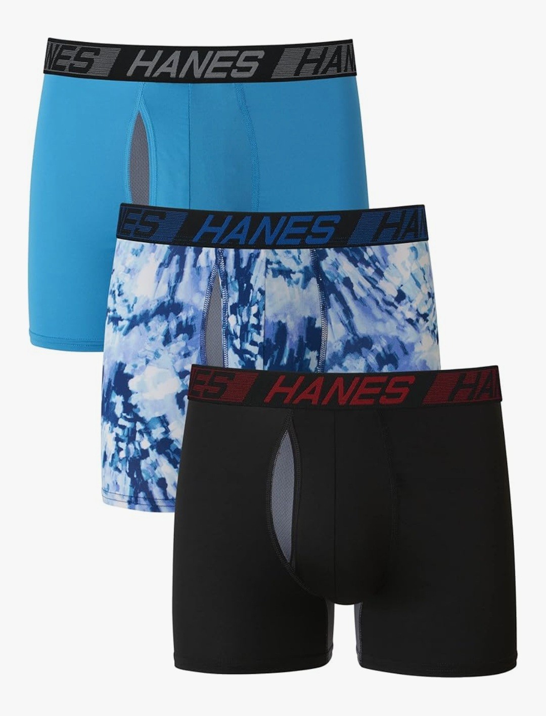 🥥 Hanes Men’s Tagless Trunks X-temp Total Support Pouch 3pk Size L🆕