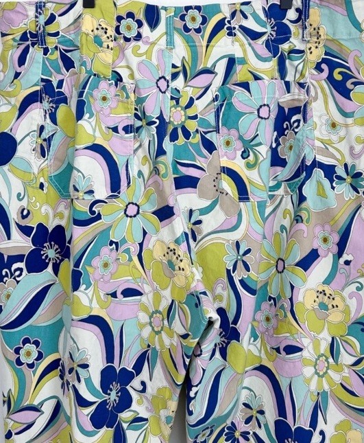 Anthropologie Maeve The Colette Wide Leg Flower Power Pants 21/22