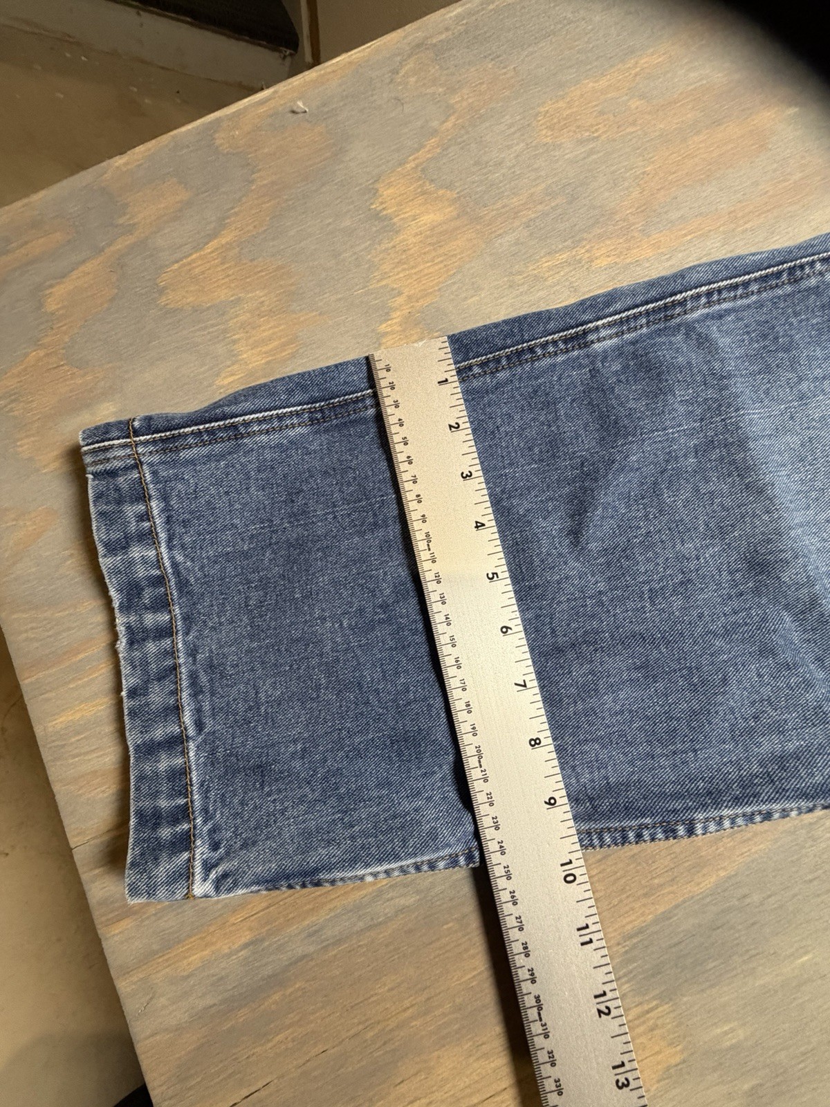Authentic Mountain Blue Denim Vintage Carpenter Jeans American Eagle 34/30