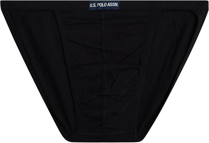 6 PACK MEN BIKINI BRIEFS 100% String COTTON SOLID Black Gray UNDERWEAR LOW RISE