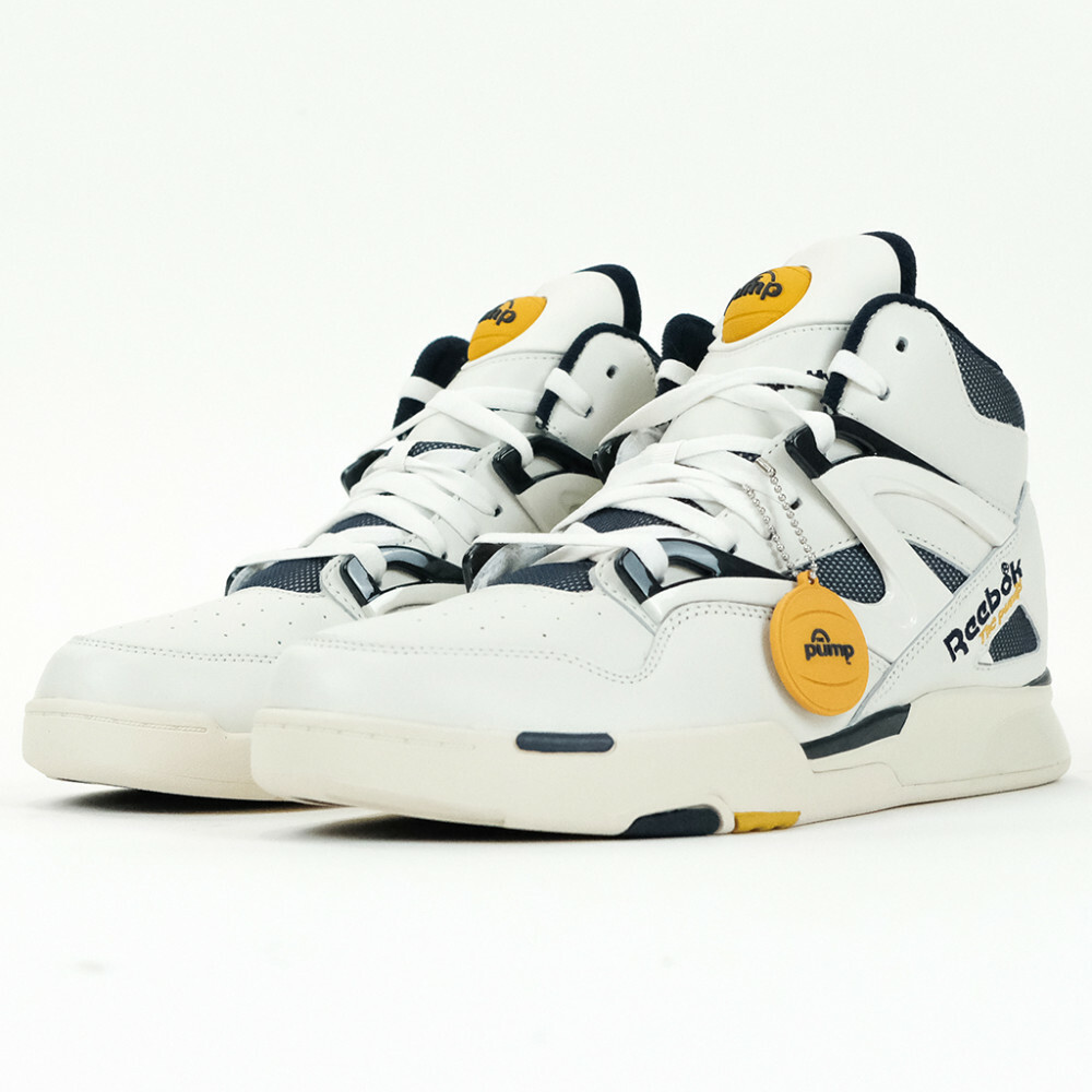 Reebok Pump Omni Zone II Chalk Size 8 GY5301 Chalky Navy Gold
