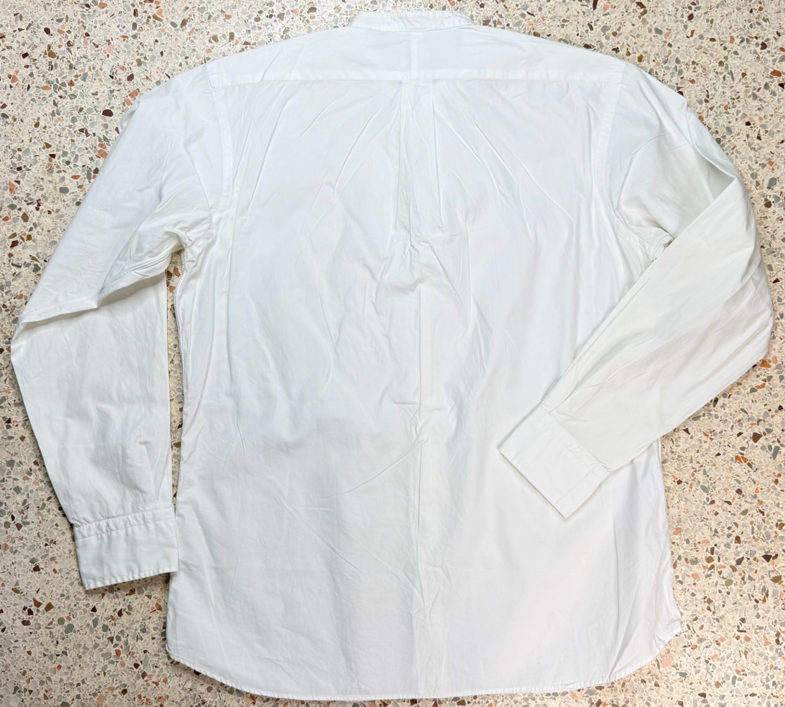 Hamilton 1883 Shirt Co. Men’s Collarless Button Up Long Sleeve Shirt Size 16