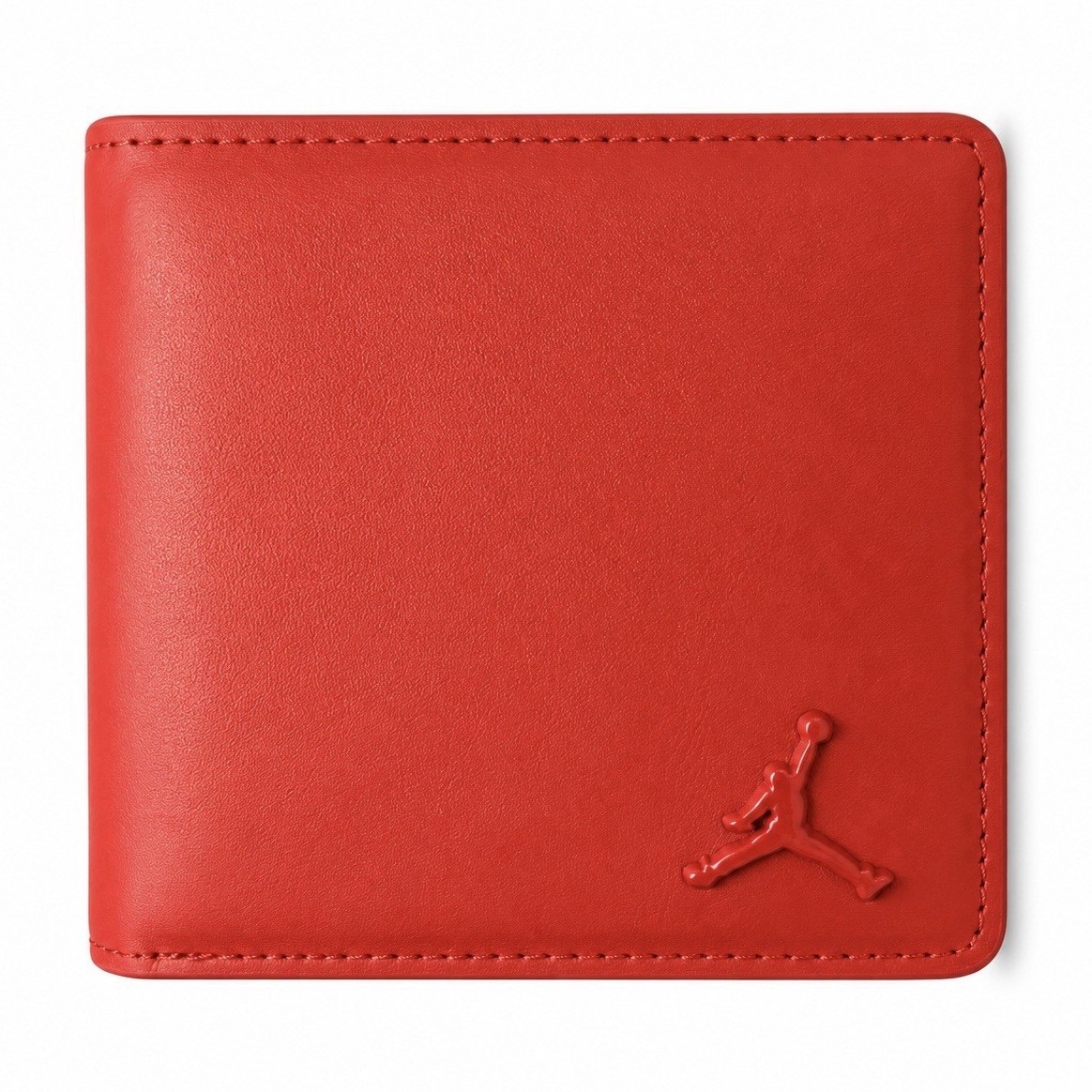 Jordan Men’s Red Bifold Wallet Logo Accent with ID Window & Credit Card