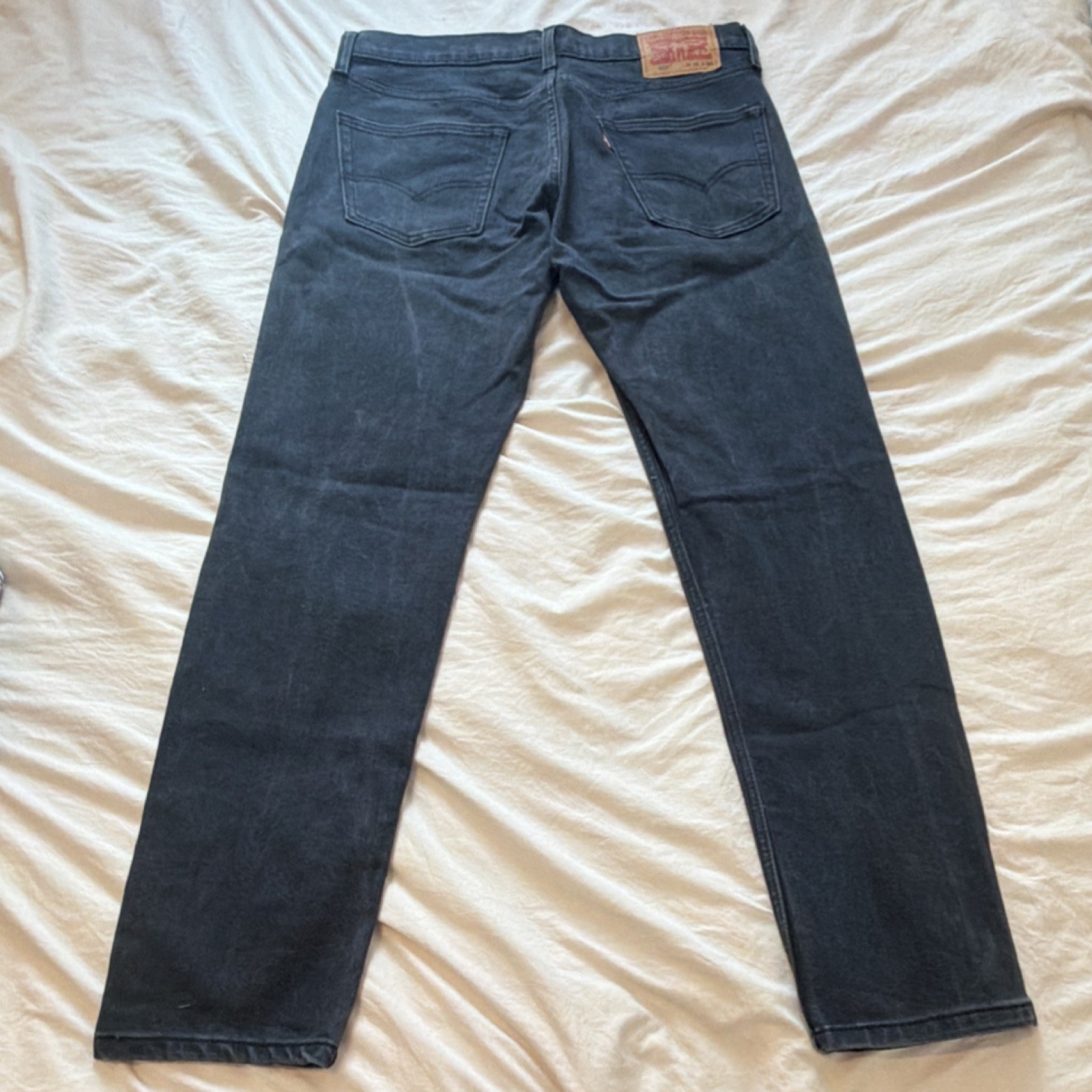 Levi Strauss & Co. Straight Dark Blue Denim Jeans Levi’s 500 Series Men