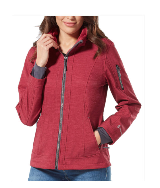 FREE COUNTRY WOMENS SUPER SOFTSHELL JACKET, ETCHED RED *CHECK FOR SIZE