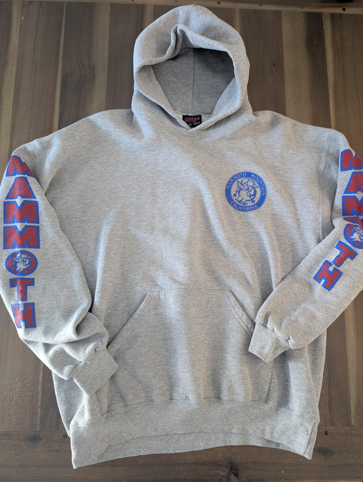 Mammoth Mountain Hoodie Mens XL Gray Soffe Skiing Mammoth Graphic California