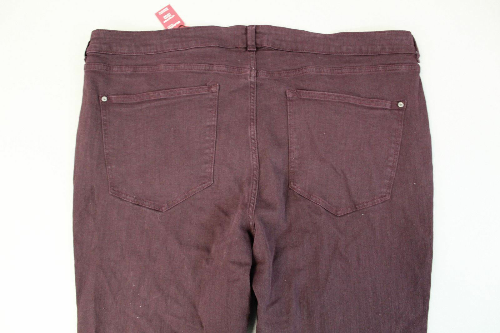 Delancey Studio Women’s Basic Kingsland Skinny Jeans JL3 Deep Plum Size 24