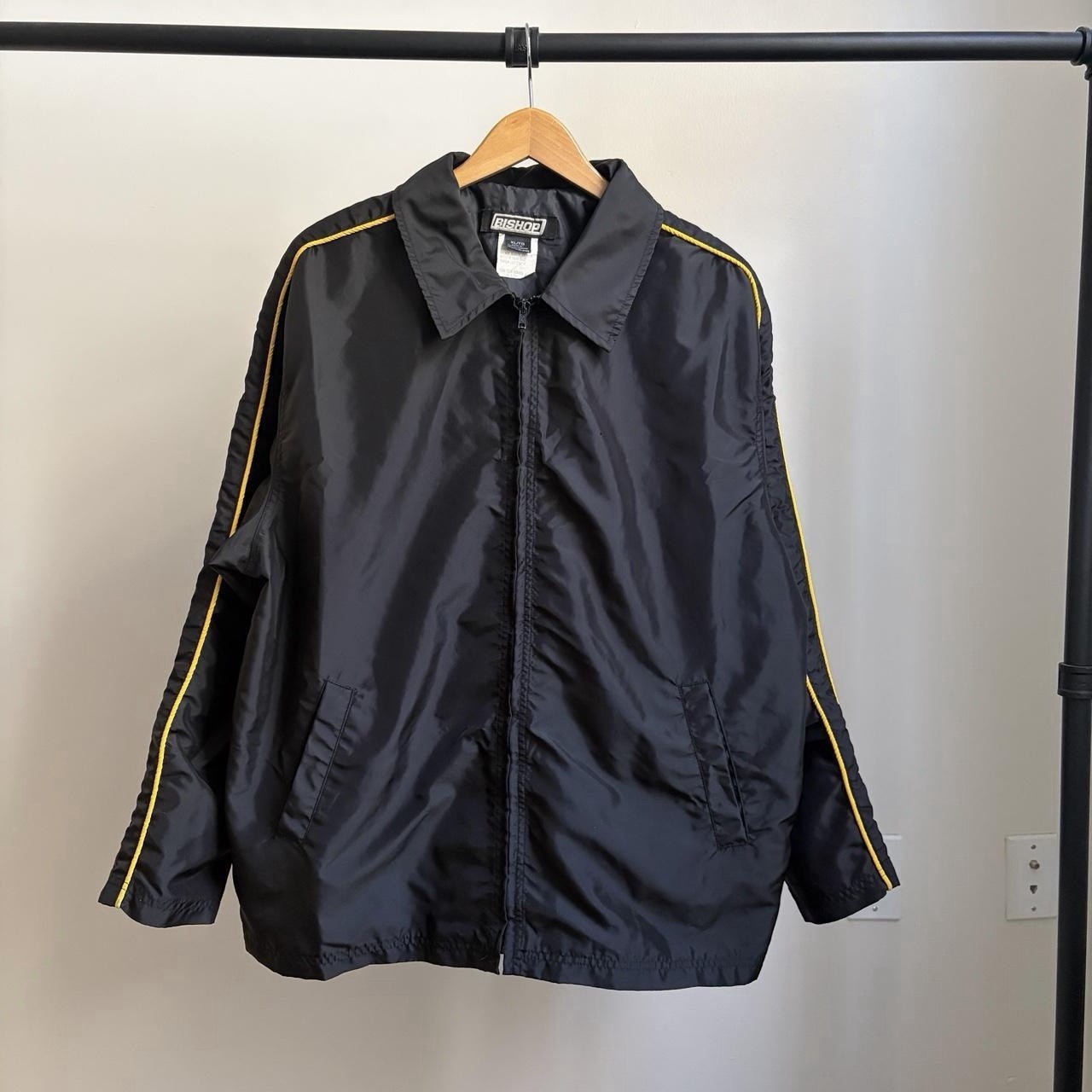 Vintage Kill Bill Volume 2 Movie Crew Promo Zip Up Yellow Striped Mens XL Jacket