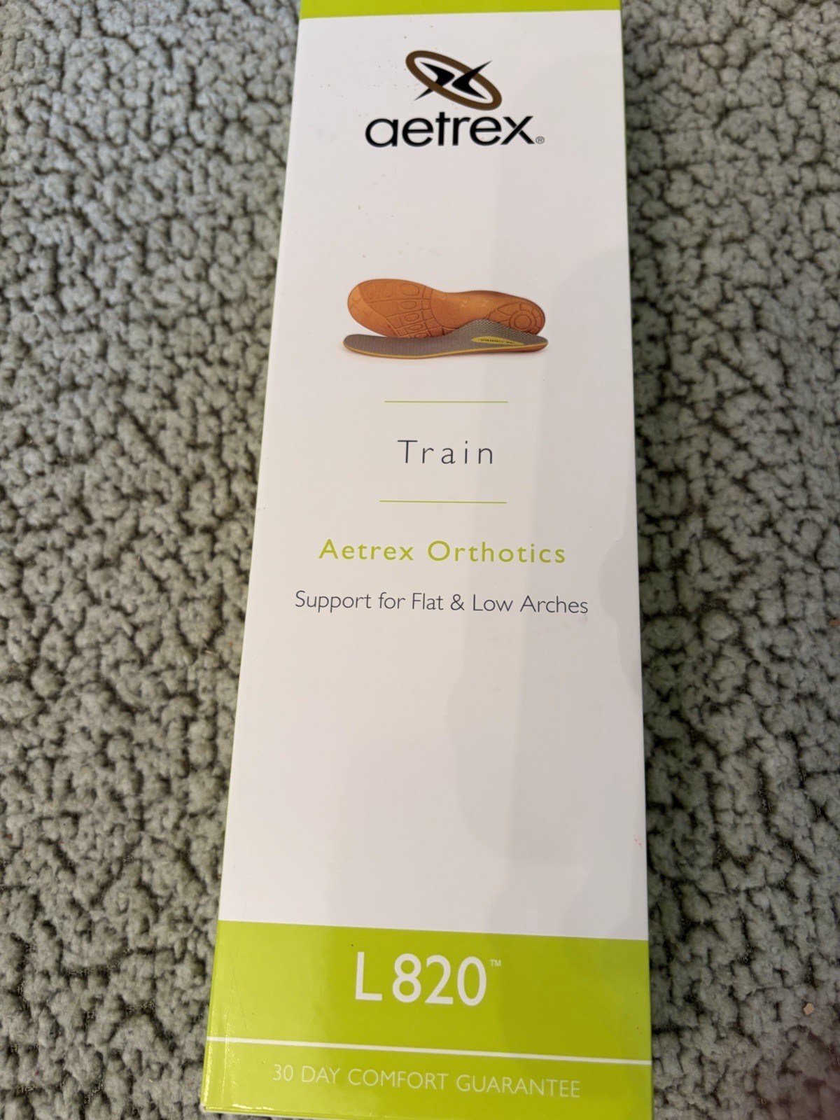 Aetrex L820 Train Orthotics Women’s Size 9 For Flat & Low Arches New Open Box