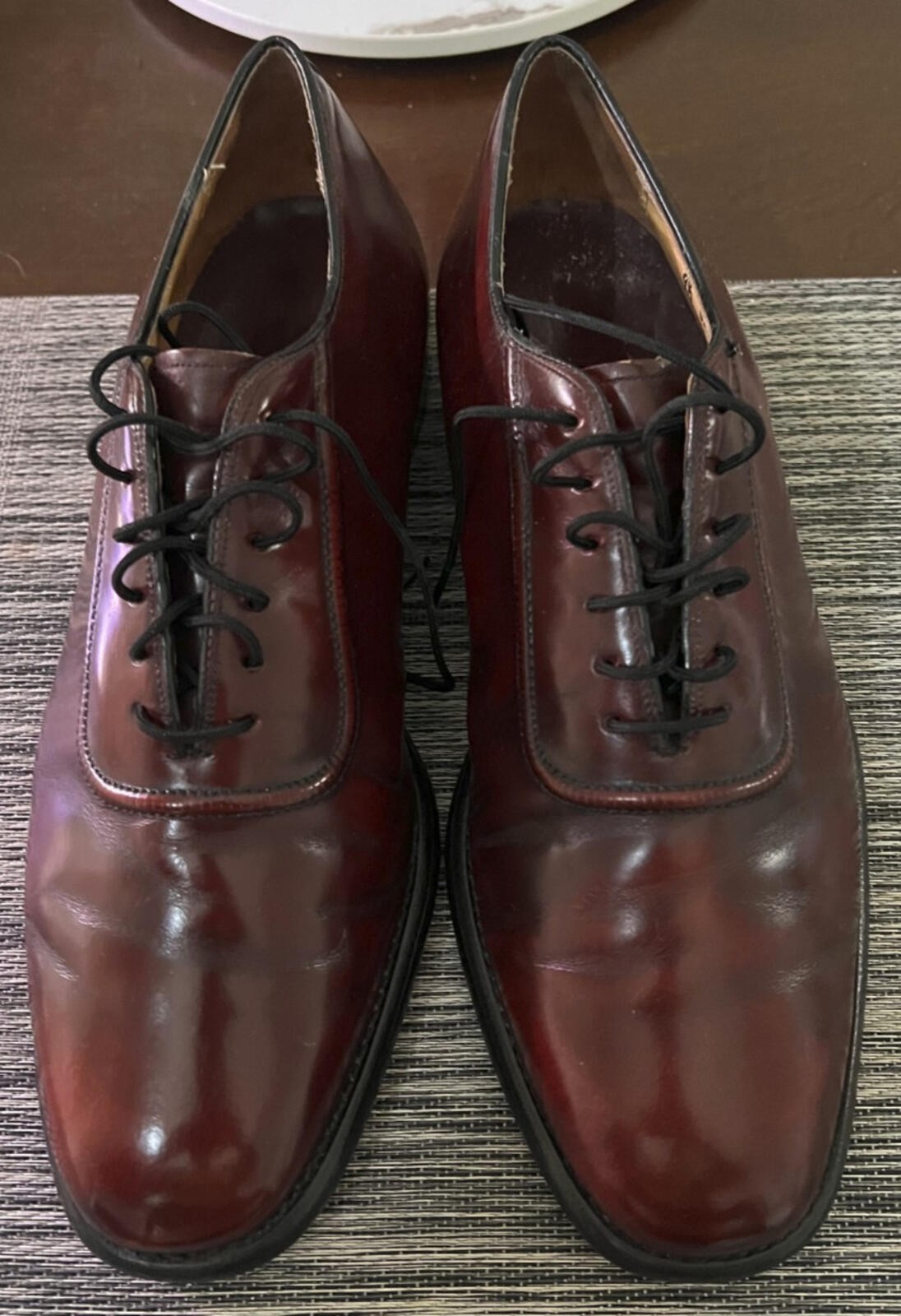 Johnston Murphy Aristocraft Shoes 9.5 D Burgundy Captoe