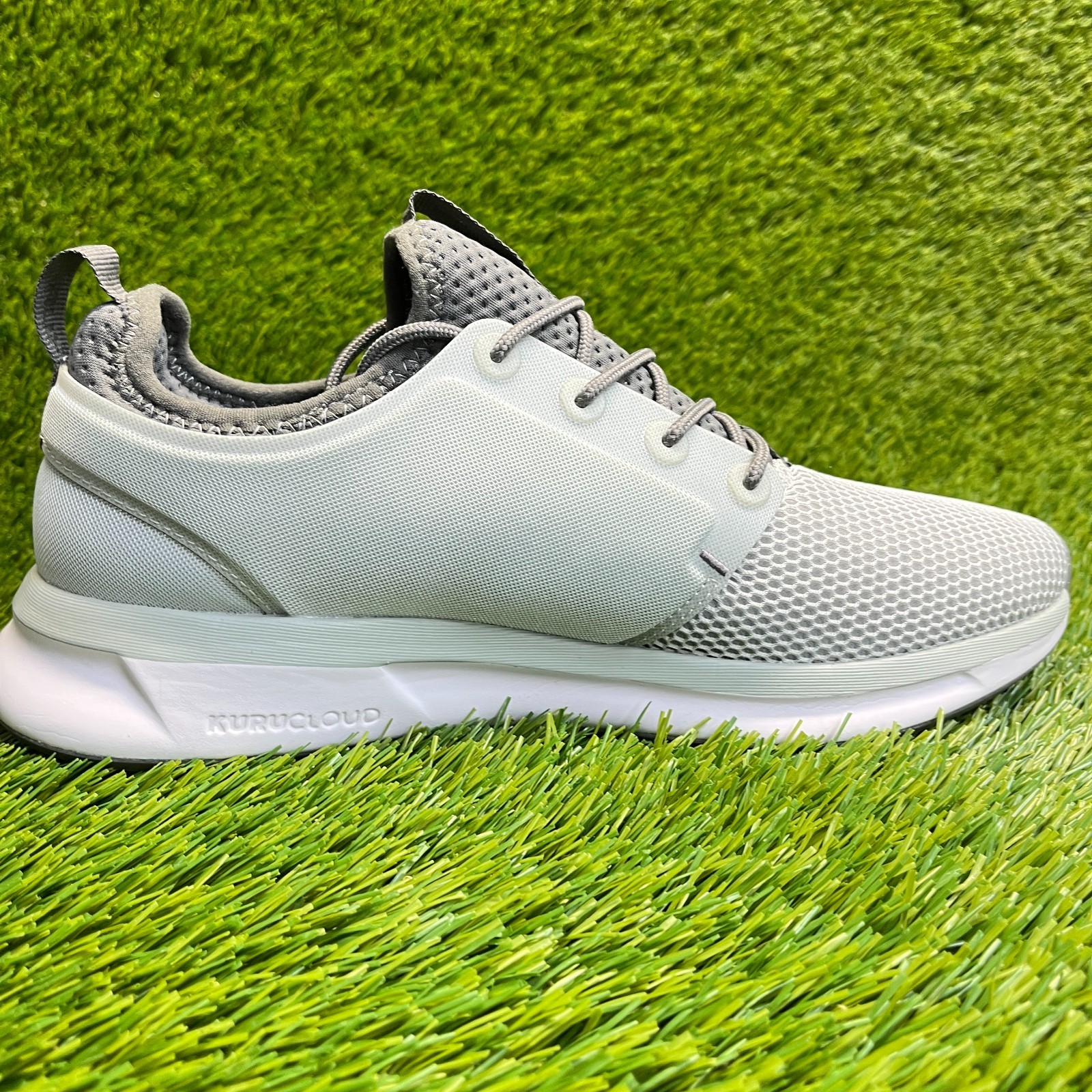 Kuru Atom Womens Size 10 Gray White Athletic Running Walking Shoes Sneakers