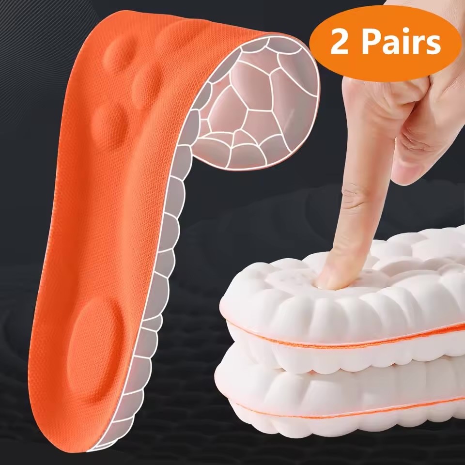 2pairs Original Stepprs Comfort Shoe Insoles Steppers Cloud Soles for Men Women