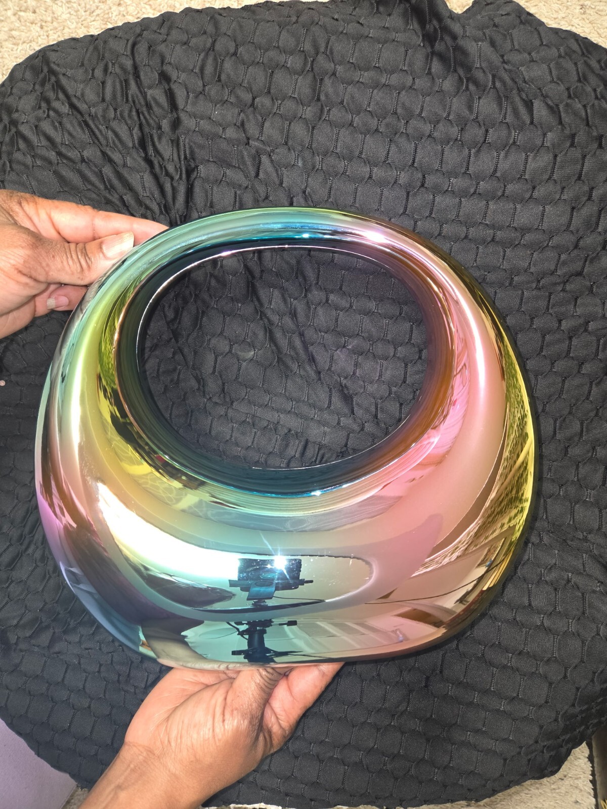 Acrylic Purse Women Rainbow Round: Bold Stylish Clutch for Any Occasion