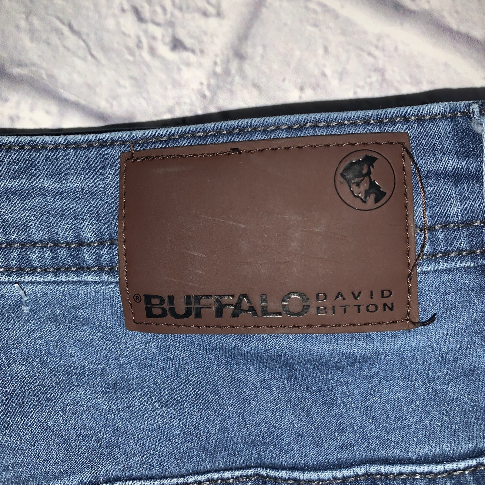 Buffalo David Bitton Jeans Mens 40×34 Axel Slim Stretch Blue Denim