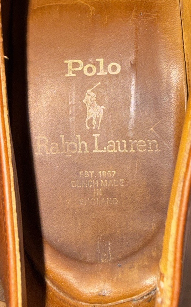 Polo Ralph Lauren Bench Made England Cap Toe Oxford 9.5D Crockett & Jones