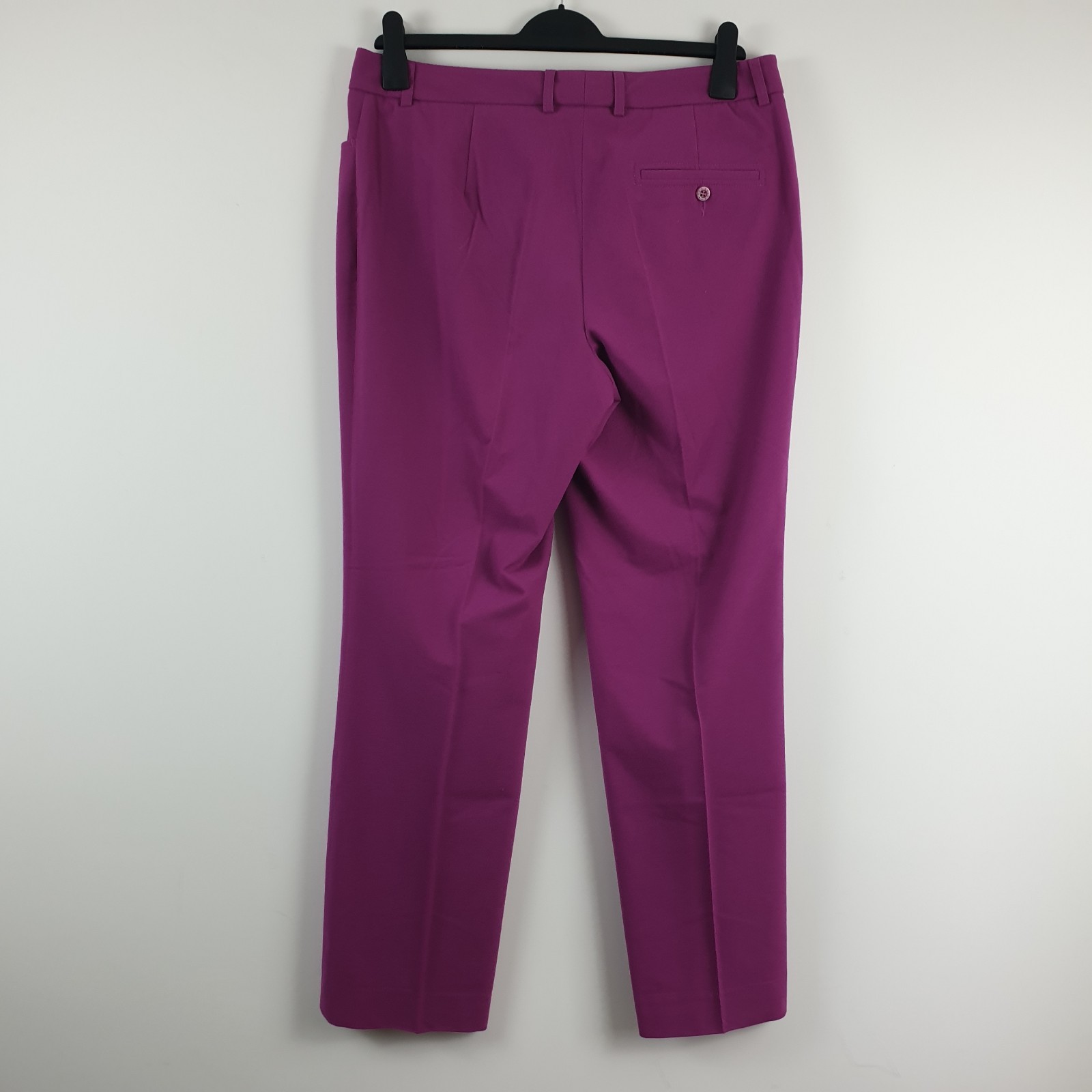 Madeleine Magenta Trousers Size 16 Straight Leg Occasion Summer