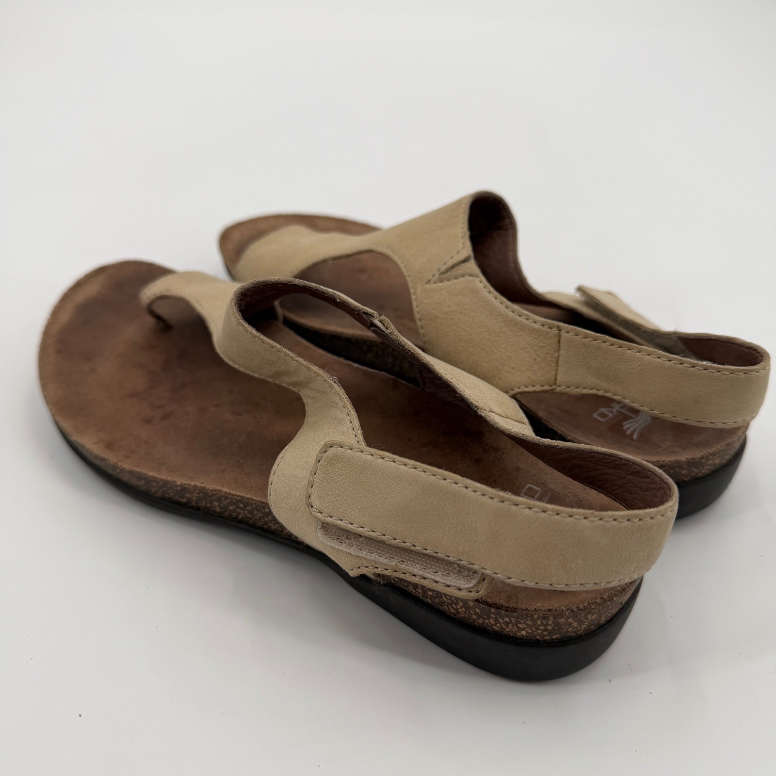 Dansko Reece Tan Leather Thong Slingback Sandals Womens Size 37 Comfort Walking