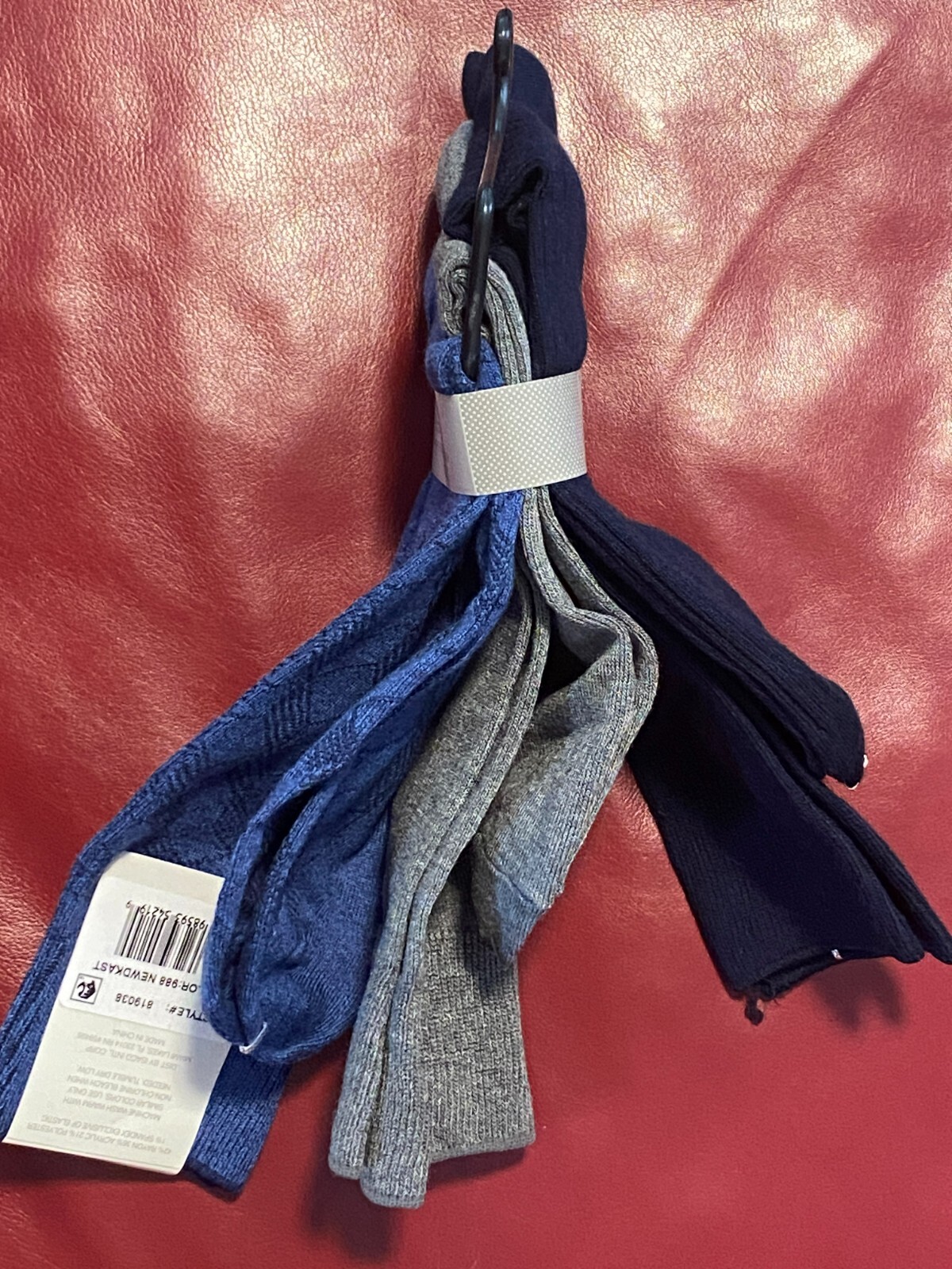 $16 PERRY ELLIS Dress Socks | 3 Pair | Blue Grey | Shoe 7-12 Sock 10-13
