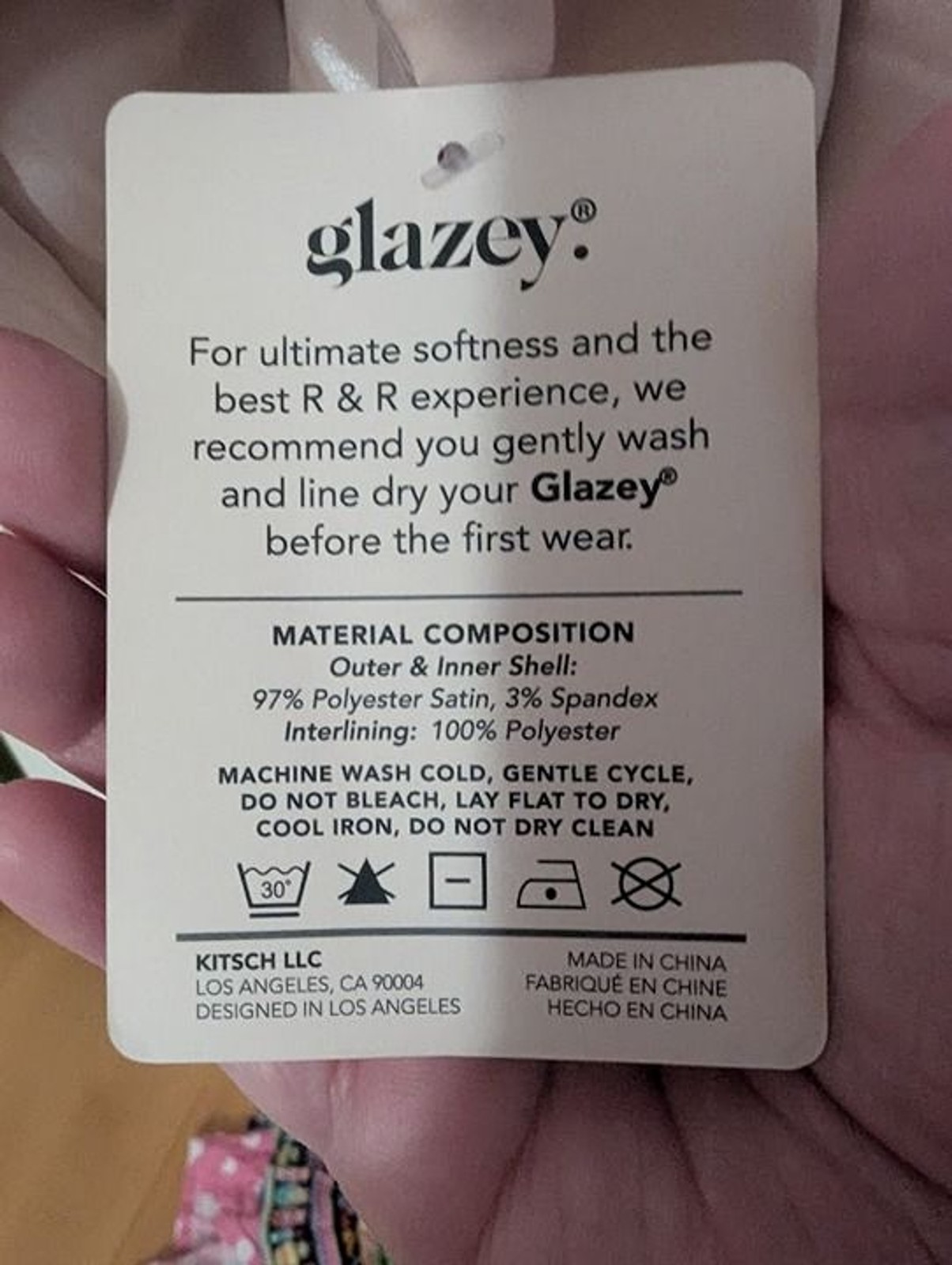 NWT Silky soft snuggie Glazey Kitsch Satin Hoodie