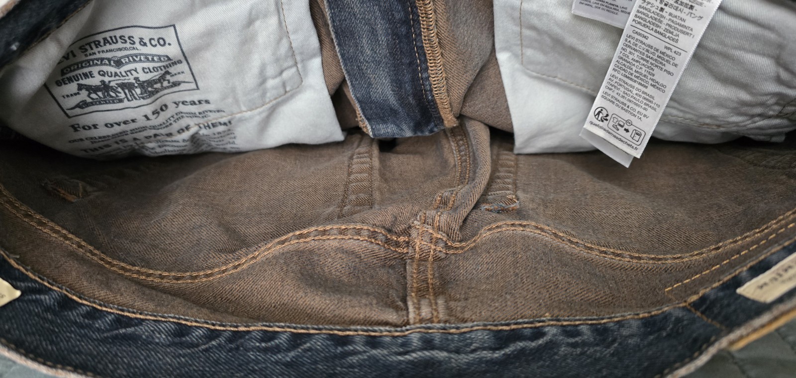 NWT Levi’s Premium 578 Baggy Denim Jeans Mens 32×32 Blue Cotton Wide Leg Pants