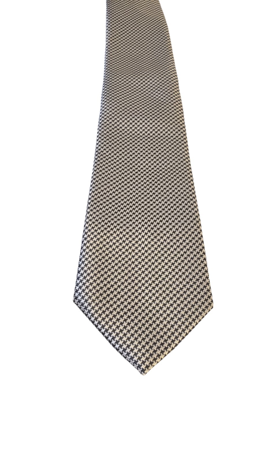 Weishang Mens Black White Hand Made 100% Silk Neck Tie Made In China Luxury