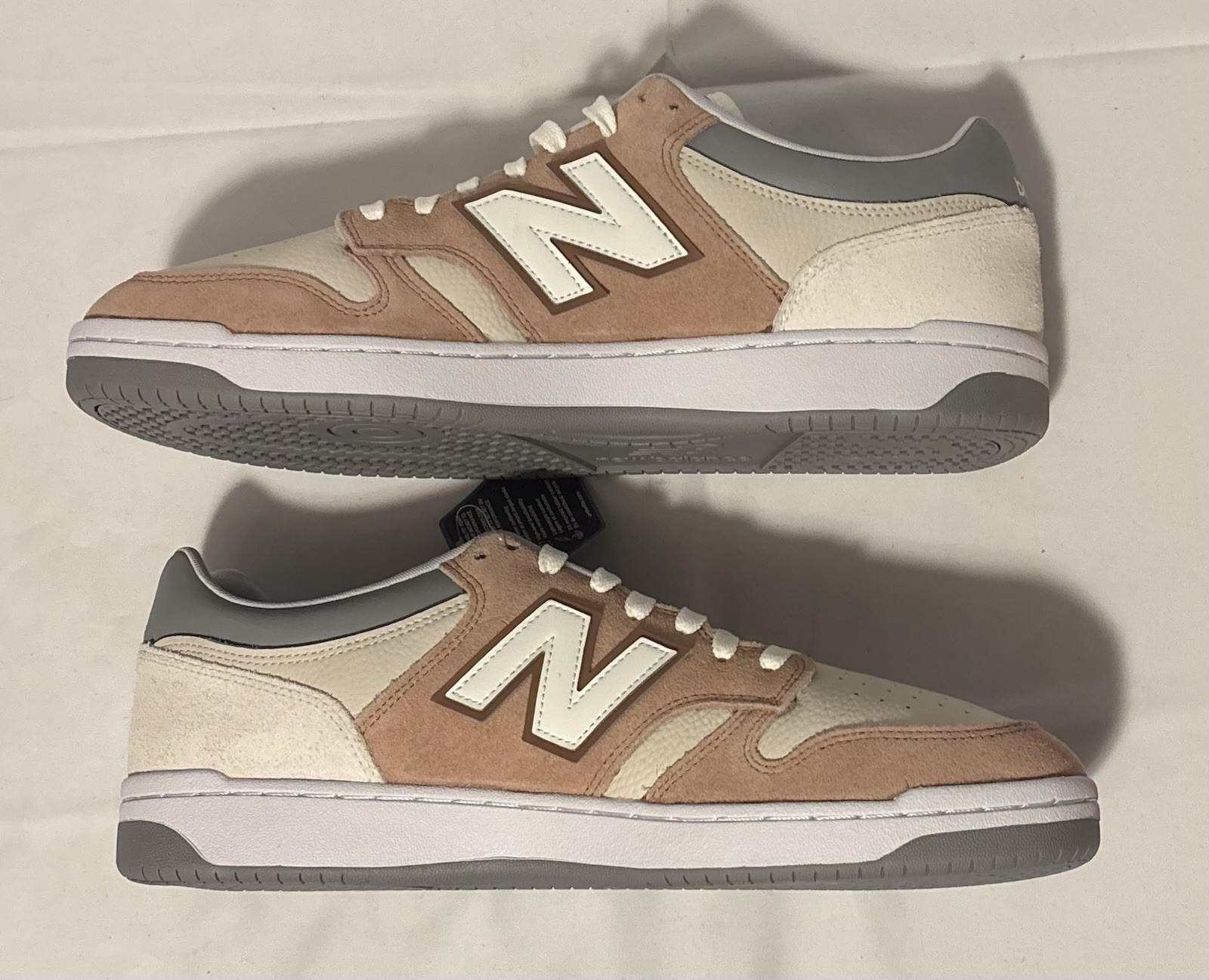 New Balance 480 Court Sneakers Brown Beige White Men’s Size 14 BB480LLL