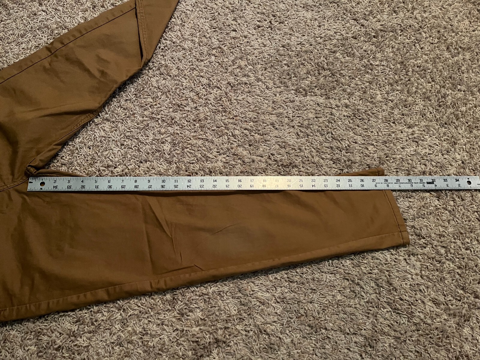 EUC Levi’s 502 PANTS Regular Tapered TAN Mens tag=29×30 (MEASURED 30×28) (9173)