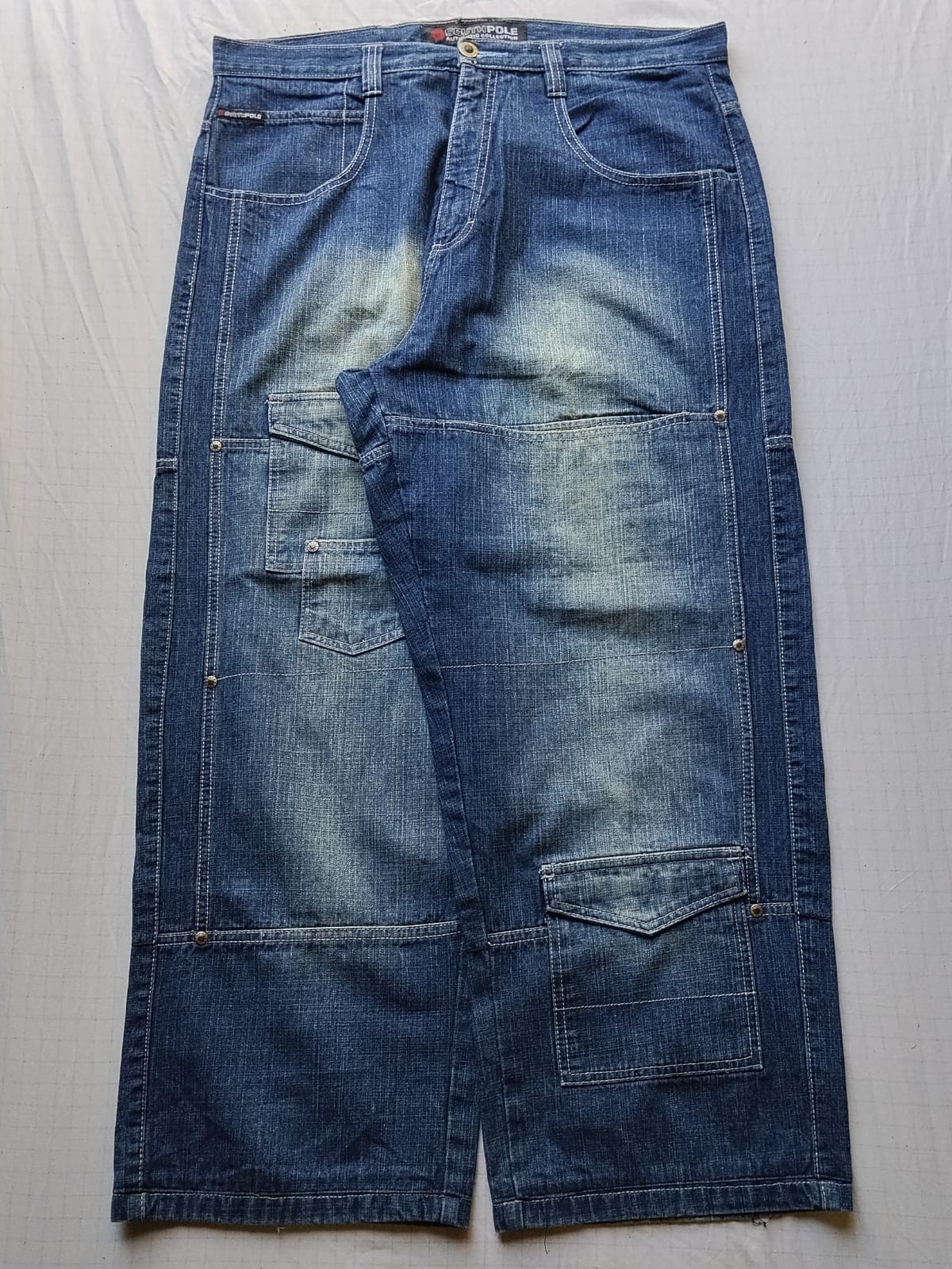 Southpole Carpenter W38 Jesse Pinkman Baggy Y2k Embroidered Jeans Skater