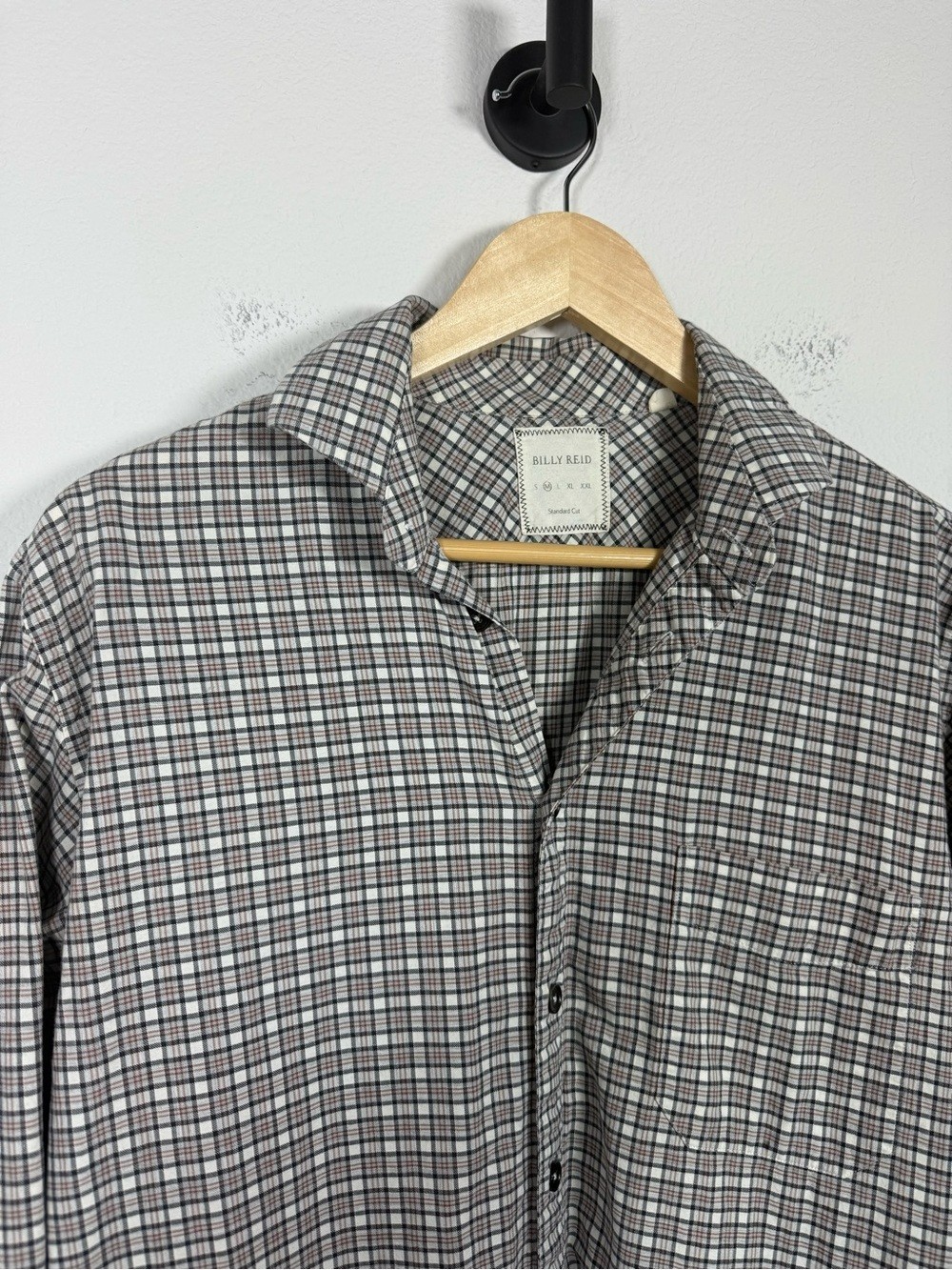 Billy Reid Standard Cut Plaid Button Down Shirt Men’s Medium