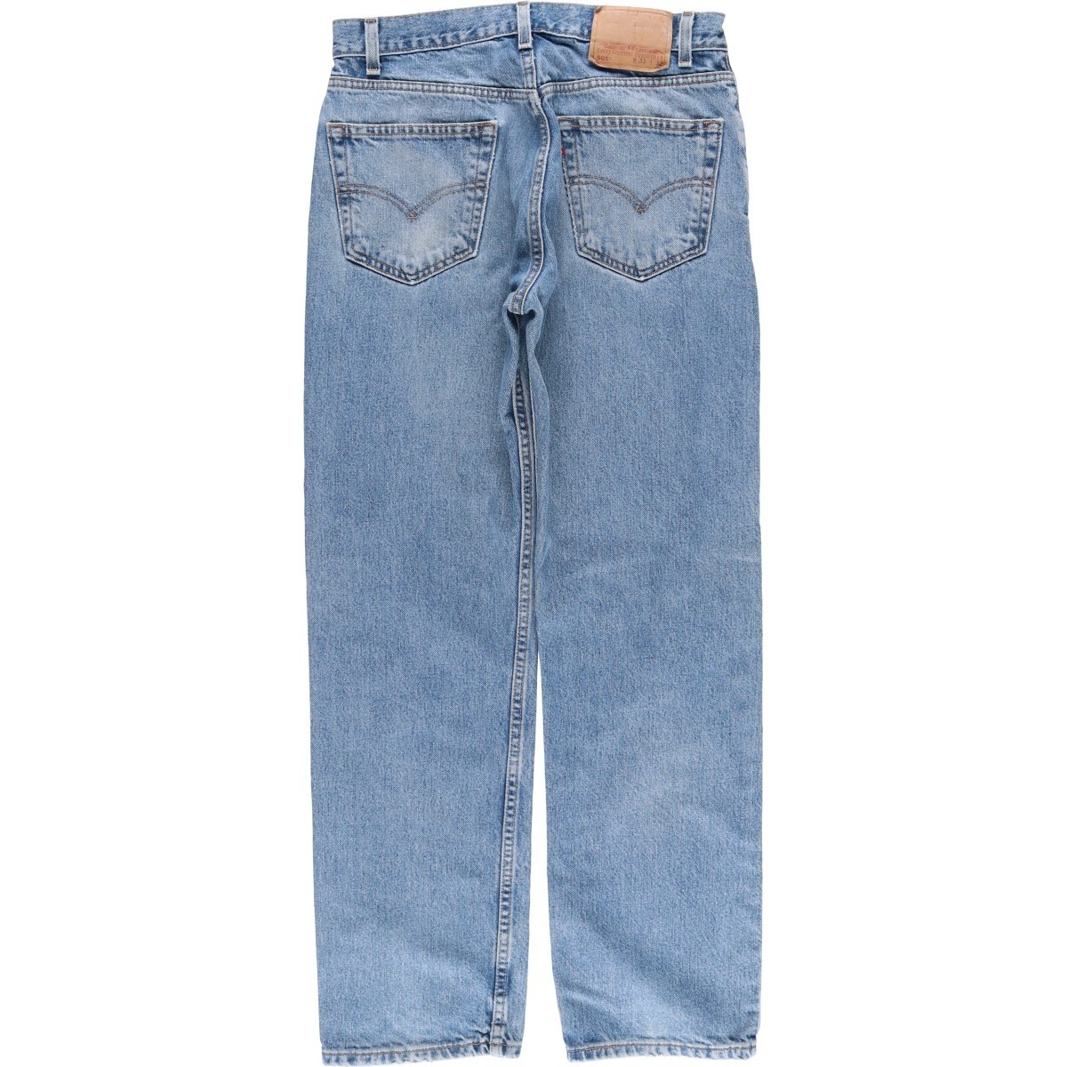 Used 2000’S Levi’s 00505-4891 Regular Fit Straight Leg Tapered Denim Pants M…