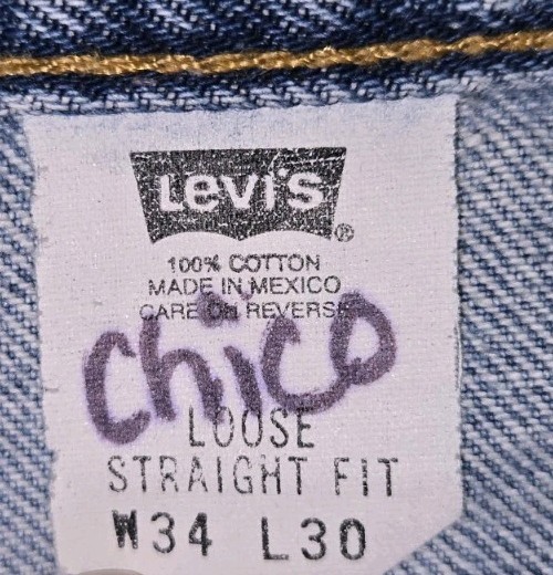 Vintage Levi’s 569 Men’s Relaxed Straight Jeans 34×30 Blue Jeans August 2000