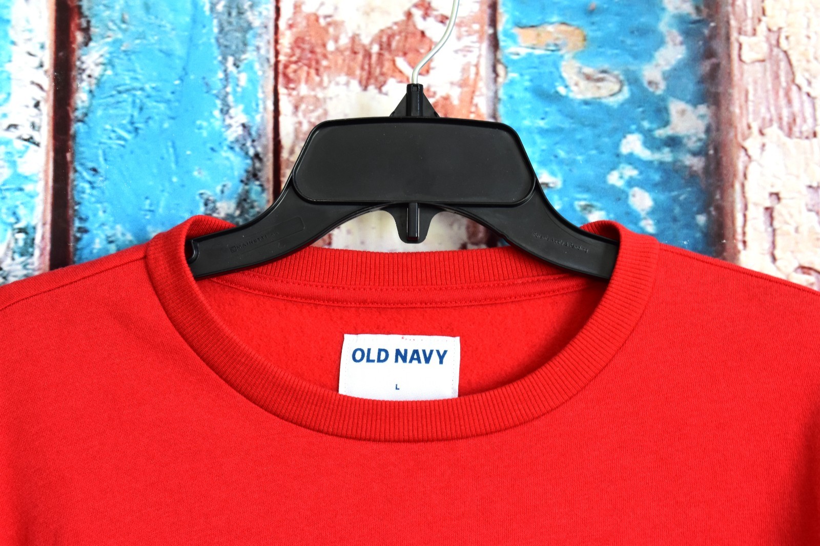 Unisex Old Navy Gender Neutral Graphic Sweatshirt Long Sleeve LARGE Red NEW
