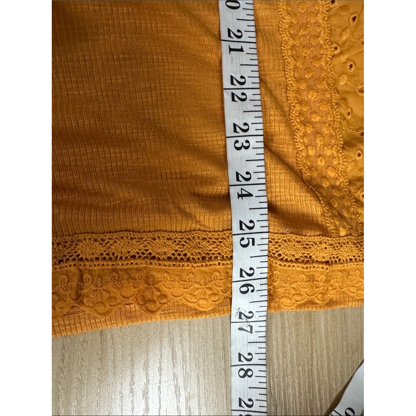 KNOX ROSE Mustard Eyelet Tassel Sleeveless Top – Women