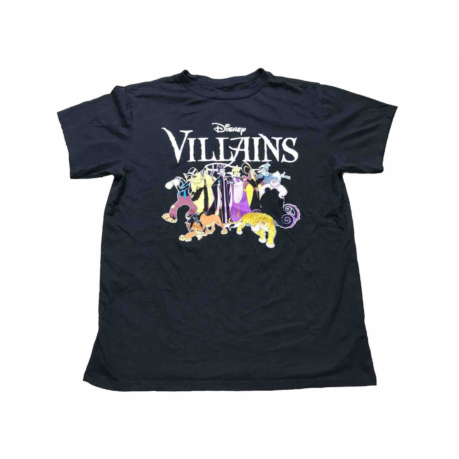 Disney’s Villains Standard Black Adult T-Shirt Size Large – Nice! Fast Shipping!