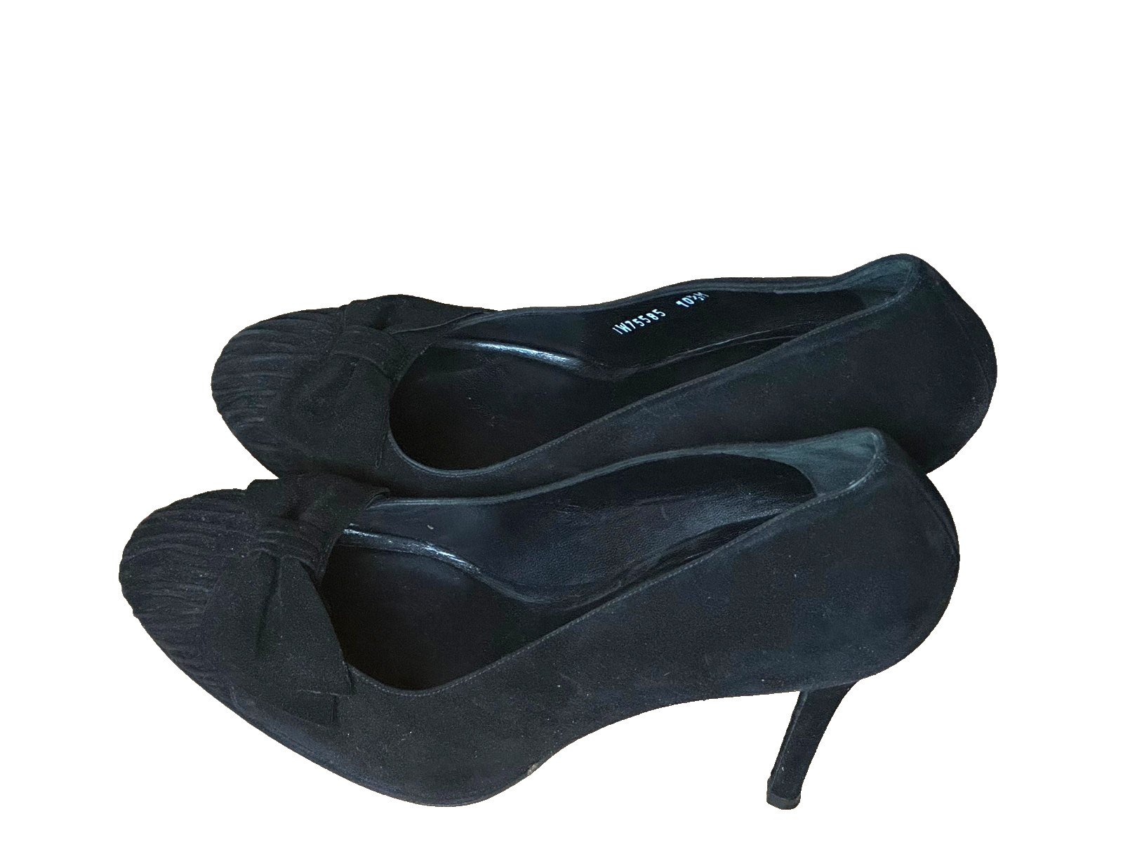 Stuart Weitzman Pumps 41 Suede Bow Platform 12cm High Heels